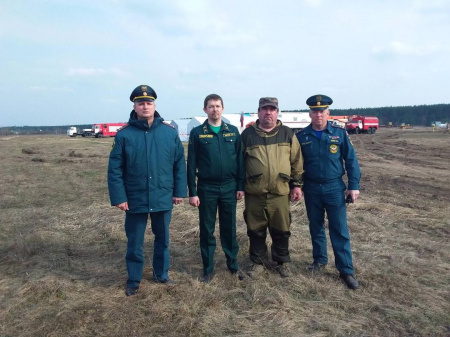 Силы и средства лесной охраны Брянской области приняли участие в тактико-специальном учении по тушению лесных пожаров